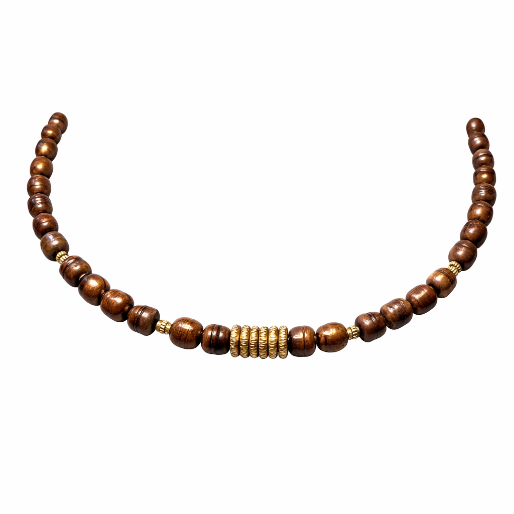 Bronze pearls Necklace