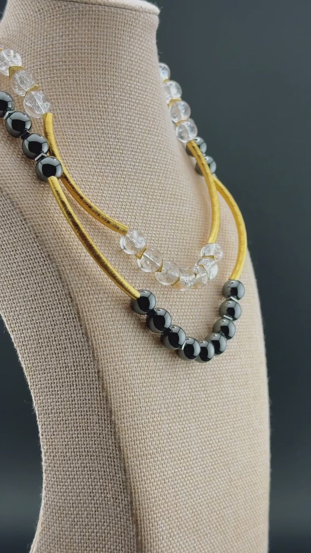 Double layers stones Necklace