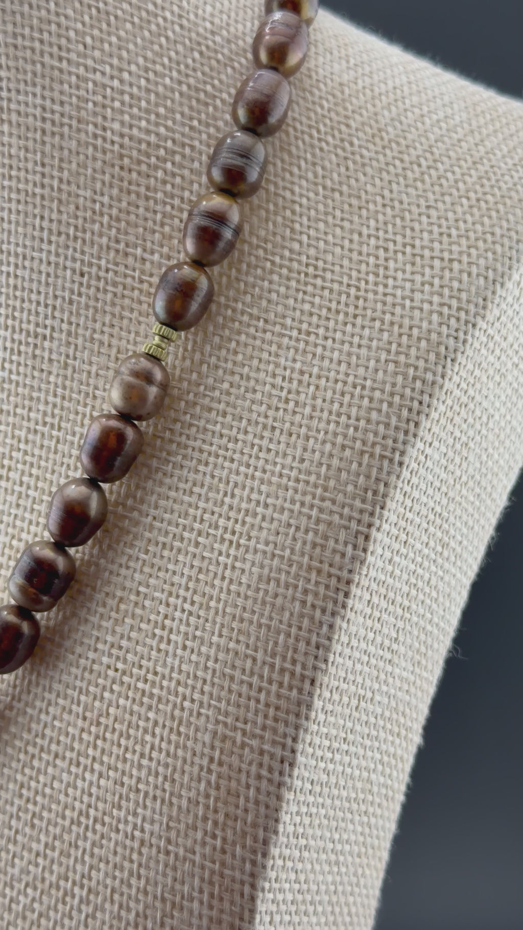 Bronze pearls Necklace